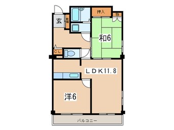 間取図 サニーテラス西寺尾