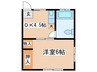 SKKハウス 1DKの間取り