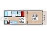 YAWATA　BASE 1DKの間取り