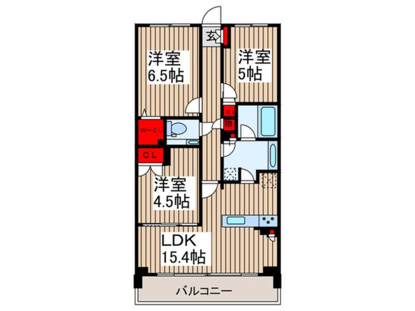 間取図 ザ・パークハウス上鷺宮C(317)