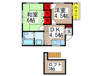 間取図 ラサ－ルⅡ