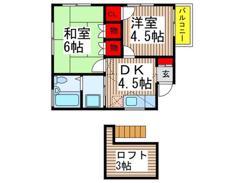 間取図 ラサ－ルⅡ