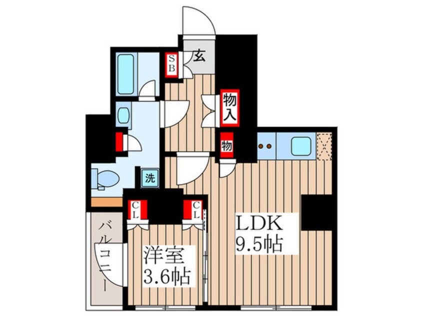 間取図 セジョリ東陽町(204)