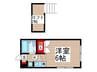 シンフォニー 1Kの間取り