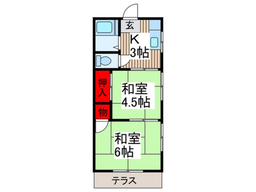 間取図 星の宮ハイツ