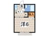 シティハイム  ラタン 1Kの間取り