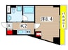 ＳＩＤＥ　Ｏｎｅ 1Kの間取り