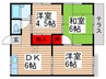 ハイツ江戸川台Ｂ棟 3DKの間取り