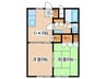 代田ハイツ 2DKの間取り