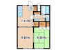 代田ハイツ 2DKの間取り