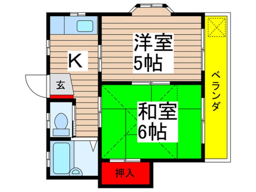 間取図 ドミールホンダ