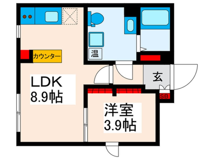 間取図 CASA FIORE 日暮里