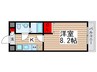 アイグランツ東松戸 1Kの間取り