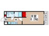 アイグランツ東松戸 1Kの間取り