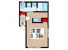 ハピネス戸田公園 1Rの間取り
