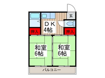 間取図 第２中村ハイツ