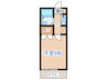 Ｄｅｍｅｕｒｅ  Ｂｌａｎｃｈｅ 1Kの間取り
