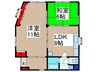 大沼様方貸家 2LDKの間取り