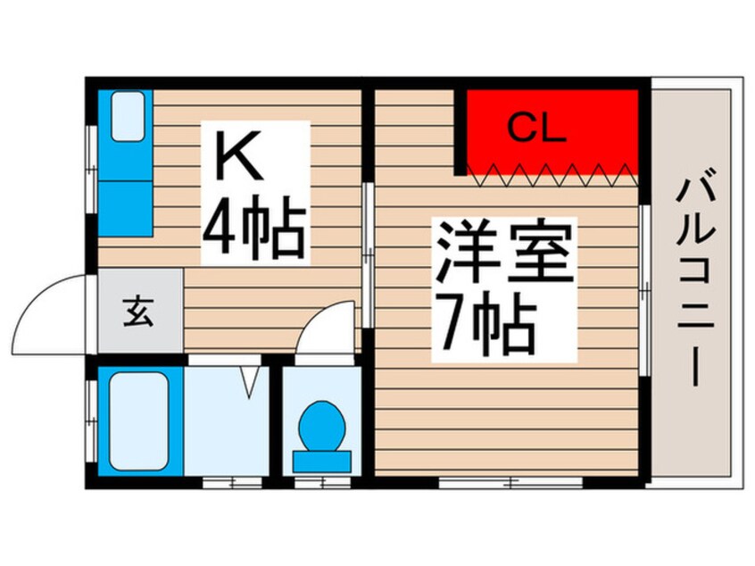 間取図 コ－ポ第２フクジュ