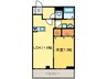 レグレット 1LDKの間取り