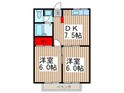 エステ－トピア伊草Ｂの間取図