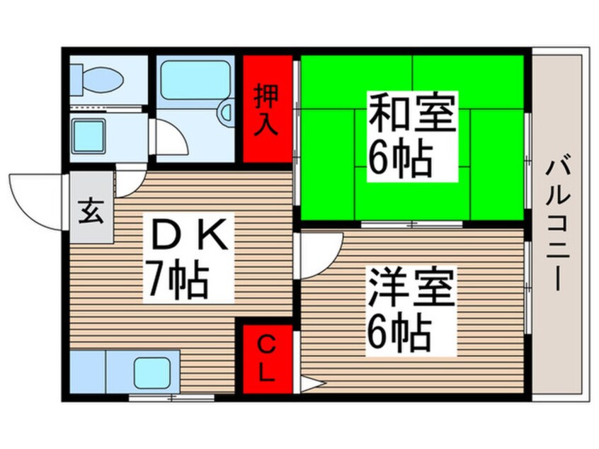 間取図 プラムハイツ