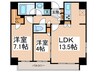 パ－クアクシス浅草橋 2LDKの間取り