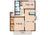 クレールＢ 2LDKの間取り