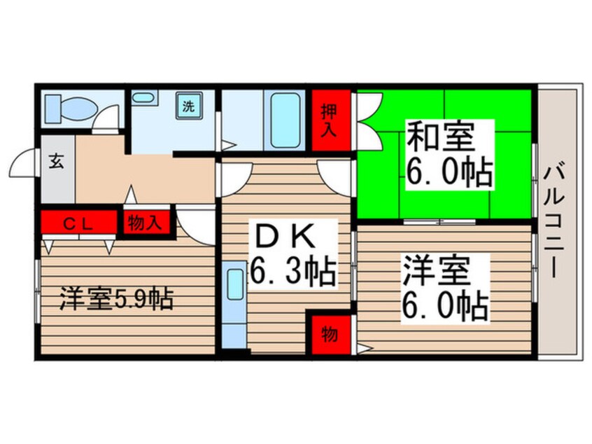 間取図 アルカディア水元