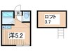 戸部チェルシー 1Rの間取り