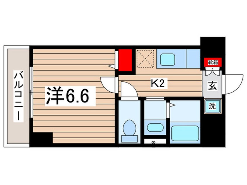 間取図 Ｊｓ　Ｃｒａｄｌｅ