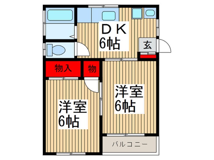 間取り図 西ハイツ