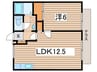 ハイライズつきみ野　Ｃ 1LDKの間取り