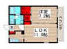 プレミ－ルドルチェ 1LDKの間取り