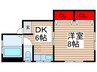 東マンション 1DKの間取り