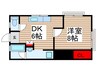 東マンション 1DKの間取り