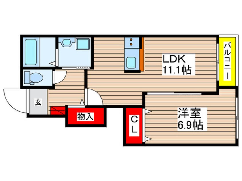 間取図 ヒルクレストサンワ