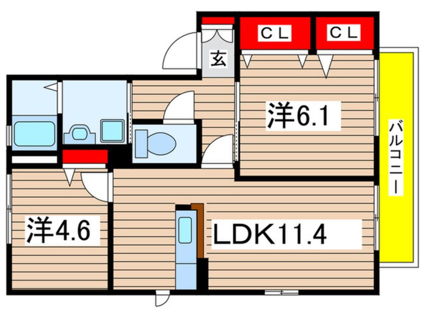 間取図 第一ローズハイムA