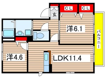 間取図 第一ローズハイムA