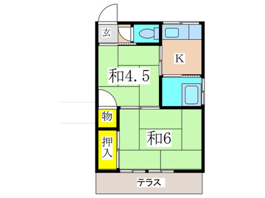 間取図 梅ノ木荘