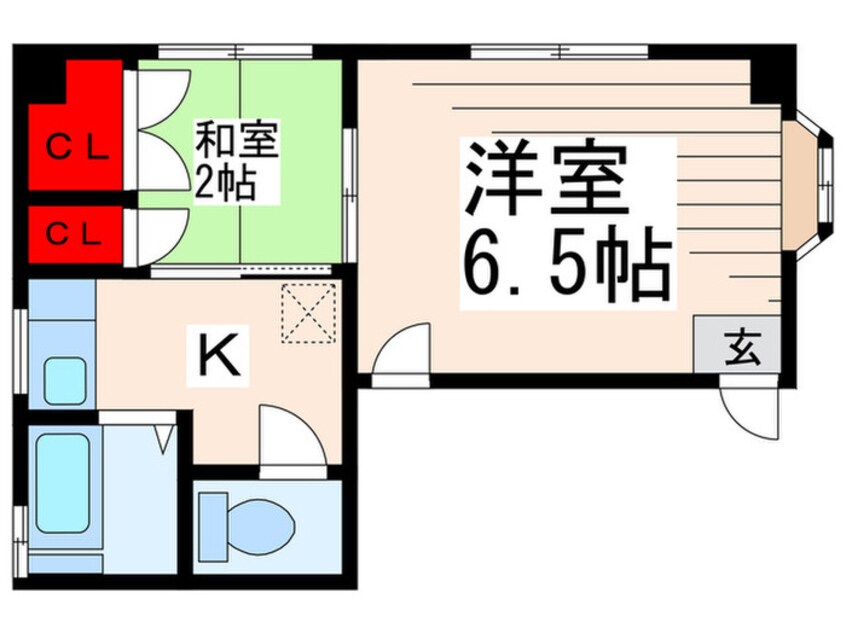 間取図 リベラル大橋