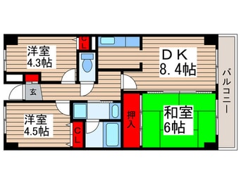 間取図 リヴァージュ１５８