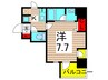 S-RESIDENCE綾瀬rivie 1Kの間取り