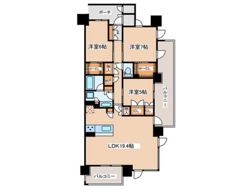 間取図 シエリア湘南辻堂（221）