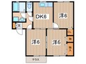 ヴェルドミ－ル南林間Ｂの間取図