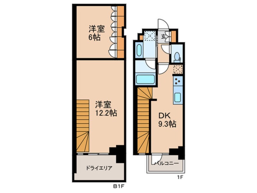 間取図 ベルファース駒沢三丁目