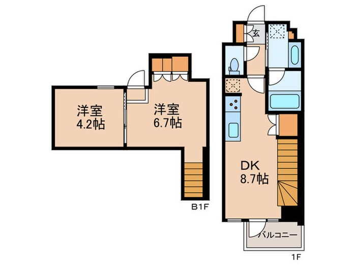 間取り図 ベルファース駒沢三丁目