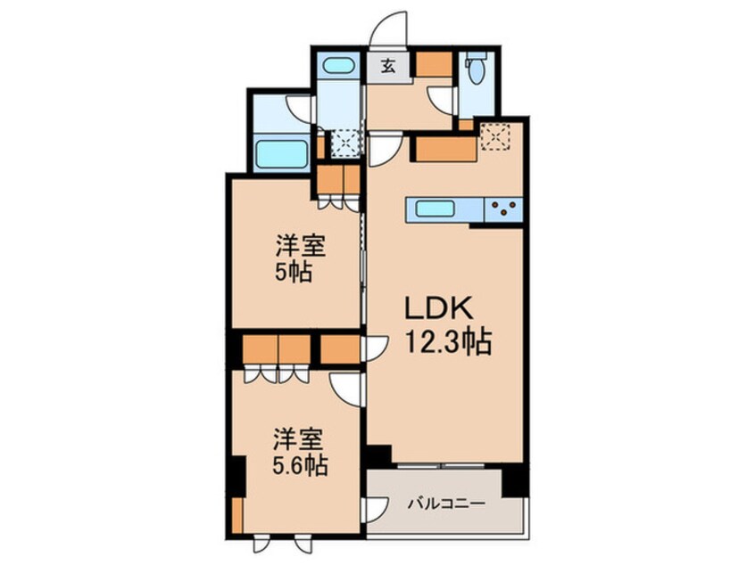 間取図 ベルファース駒沢三丁目