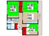 高洲二丁目住宅6-1号棟(403) 3DKの間取り