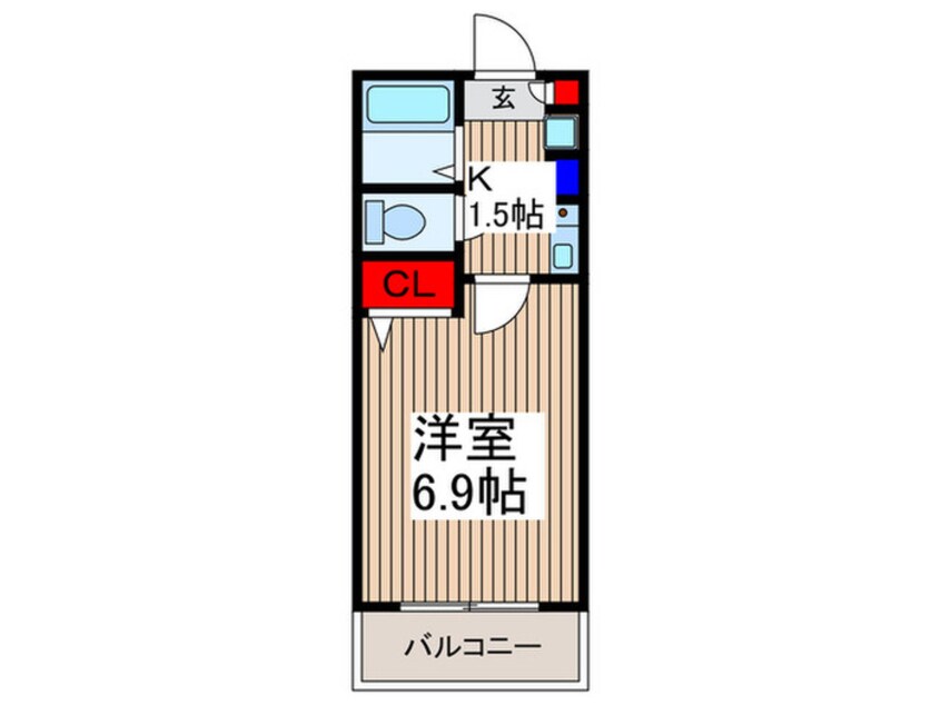 間取図 アビタシオン御幸町